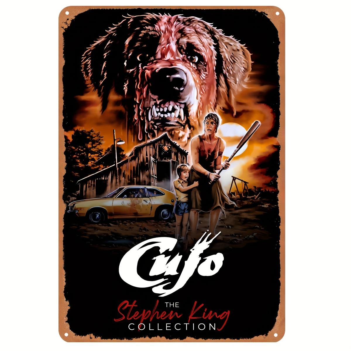 Cujo (1983) Plaque Métallique  - Vintage Collectible Posters avis et prix